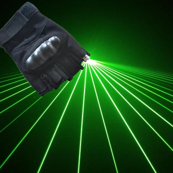 Naujo dizaino lazeriu žmogaus parodyti pirštinės dj 1 vnt. žalias lazeris pirštinės etape lazerio šokių šou spektaklis Kalėdų