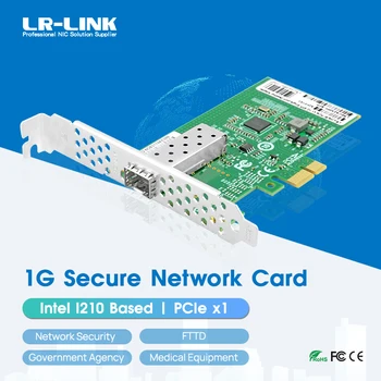 LR-LINK 6230PF-LX/SFP Gigabit ethernet Tinklo plokštė PCle x1 1000BASE Darbalaukio Pluošto Ethernet Adapter NIC remiantis l210IS