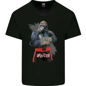 Gorila Kariai Kovos Meno Muay Thai Marškinėliai Naujas 100% Medvilnės, trumpomis Rankovėmis O-Kaklo Marškinėliai Atsitiktinis Vyrų Viršų