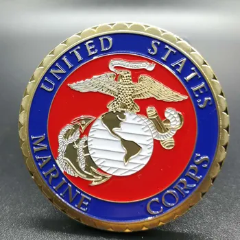 100 vnt nemagnetiniai JAV Jūrų Pėstininkai Vietnamas Memorialas Vašingtone ženklelis auksą, padengtą Karinių šeima 40 mm apdailos monetos