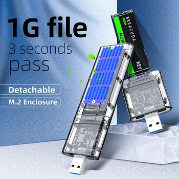M. 2 SSD Atveju USB3.1 Gen2 10Gbps Mobile Kietasis Diskas Atveju PCIE NVMe M/B Klavišą M. 2 Kietojo Disko Dėžutė SSD Talpyklos Išorinis