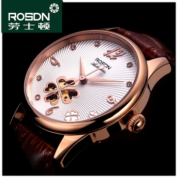 Prancūzija vyriški Laikrodžiai Prabangos Prekės ROSDN Žiūrėti Vyrai Japonijoje MIYOTA Mechaninė Automatinė Judėjimo Vandeniui Safyras Laikrodis R2061M