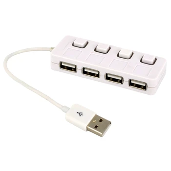 Greitas Duomenų Perdavimas Hub USB2.0 Adapteris, Splitter 4 Port Jungiklis Su Suderinama su 