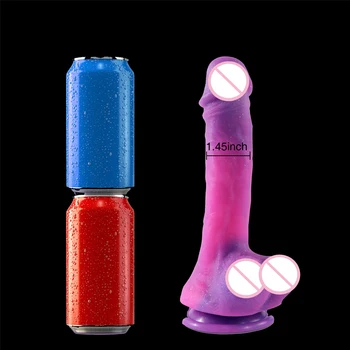Tikroviškas Penis Didžiulis Vibratorių Moterų Žvaigždėtas Dangus Modelis Netikras Penis Silikono Moterų Masturbacija Sekso Įrankiai Suaugusiųjų Erotinių Produktų