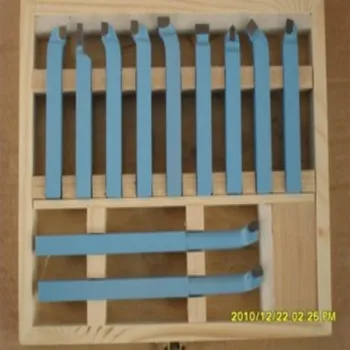 Tikslumo sunku lydinio Tekinimo Įrankis tekinimo įrankių Komplektai frezos pjovimo įrankiai su medinėmis atveju