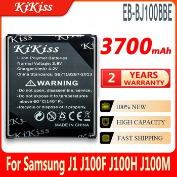 KiKiss 3700mAh EB-BJ100BBE Didelės Talpos Mobilųjį Telefoną, Baterijos Samsung Galaxy J1 SM J100 J100F J100H J100M EB BJ100BBE