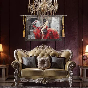 Medžiaga Artcraft Dekoratyvinis Dažymas Sofa fone sienų Apdailai Ponia Godiva Istorija Dobby Gobelenas Namų Dekoro Antklodė
