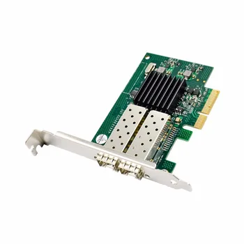 PCIE Dual Gigabit SFP Pluošto 10/100/1000Mbps Ethernet Server Tinklo plokštė Nic 82576