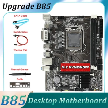 B85 Žaidimas Plokštė +SATA Kabelis+Switch Kabelis+Pertvara Terminis Tepalas+Šiluminę Pagalvėlę LGA1150 DDR3 M. 2 NVME DVI VGA HD