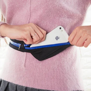 Lauko veikia nematomas kišenės diržai multi-funkcija vyrų ir moterų mobilųjį telefoną, kuriame veikia maišelį mini