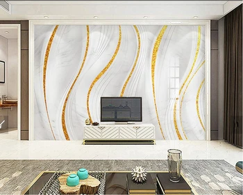 Custom Foto tapetai, 3D aukso marmuro šiuolaikinių tapetų,svetainė, TV, sofa virtuvės sienos popieriaus miegamasis freskomis papel de parede