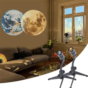 Led Žemės, Šviesos, Žvaigždėtas Projektorius Atmosfera Lempa USB Įkrovimo Planetos Projekcijos į Mėnulio Lempos Naktį Šviesos Miegamojo Puošmena