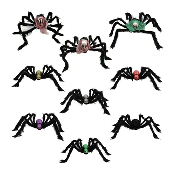 Helovinas Giant Spider Papuošalai Baisu Voras Didelis Voras Apdailos Haunted House, Sodo Namų Helovinas Siaubo Dekoras