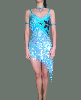 Naujas stilius lotynų šokių kostiumas seksualus vyresnysis blizgančiais diamond lotynų šokių suknelė moterims lotynų šokių konkurencijos suknelės S-4XL