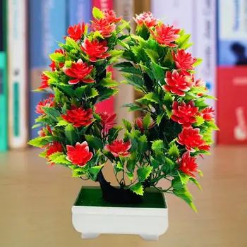 Dirbtinių Gėlių Bonsai Realus UV Atsparaus Plastiko Lengva Priežiūra Netikrą Gėlės, Lauko Bonsai