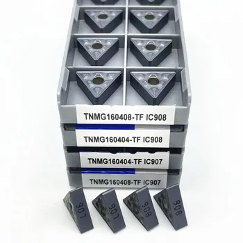 TNMG160404 TF IC907 Išorės Tekinimo Įrankiai Karbido įterpti TNMG 160408 Staklės, pjovimo Įrankis Tekinimo įrankis tekinimo įterpti