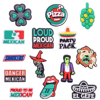 Sumaišykite 50PCS PVC Animacinių filmų Šaldytuvas Magnetinis Lipdukas Vaisių Lūpų Garsiai Didžiuotis Meksikos Pica Demo Šalies Pack Liūtas Skrybėlę, Šaldytuvas Magnetai