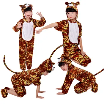 Vaikų scenoje, tigras rodo, kostiumas berniukui, mergina gyvūnų žaisti kostiumas bamblys animacinių filmų cosplay šokių šou love live cosplay