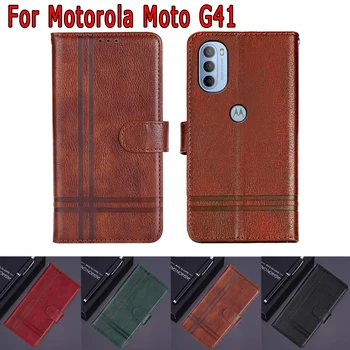 Naujas Dangtelis, Motorola Moto G41 Atveju Magnetinių Kortelių Apversti Odos Piniginės Apsaugos Telefono Dėklu Knyga 