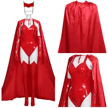 Wanda Vision2020 - Scarlet Cosplay Kostiumų Wanda Maximoff Kostiumas Komplektus Helovinas Karnavaliniai Kostiumai Pagal Užsakymą