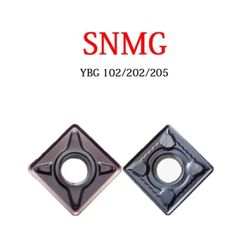 SNMG090304 SNMG120404 SNMG SNMG120408 EF EM, NM, DR ER YBG205 YBG202 YBG102 Karbido Tekinimo Įdėklai, CNC Staklės, Tekinimo Įrankio Laikiklis