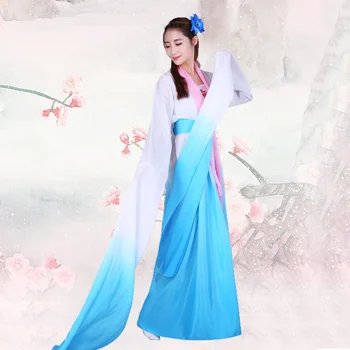 Klasikinio Hanfu Rankovės Kostiumas Moterų Kinų Stiliaus Kostiumas Šokių Bį Kostiumas Rankovės Šokių