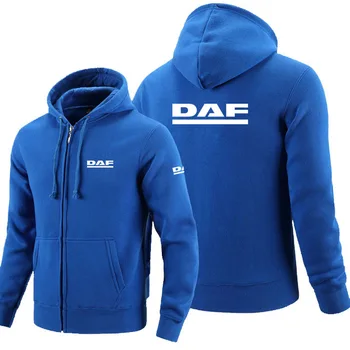 2020NEW DAF logotipas užtrauktukas Palaidinukė Vyrų Užtrauktukas Hoodies Rudenį Hoodie Žiemos Ilgos Mados Drabužius