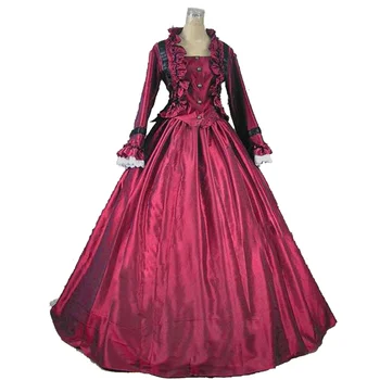 Rokoko ir Baroko marija Antuanetė Kamuolys Suknelės 18 A. Renesanso Suknelė Istorinio Laikotarpio Viktorijos Aukso Suknelė