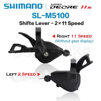 Shimano Deore M5100 pavarų Perjungimo Svirtis Dviratį Derailleurs 2x11 2x10 Speed SL-M5100 Shifter Svirtis SL MTB M5100 Dviračių Jungiklis Ne Windows