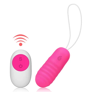 Klitorio Stimuliatorius Šuolis Kiaušinių 10 Dažnio Sekso Žaislai Moterims, 10M Nuotolinio Valdymo Vibratorius USB Įkrovimo Makšties Masažas Sekso Parduotuvė