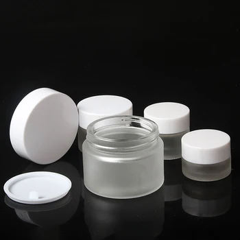 matinio stiklo kremas konteinerių 30g tuščias odos priežiūros kremas stiklainiu iš Kinijos Tiekėjų, didmeninė 1oz