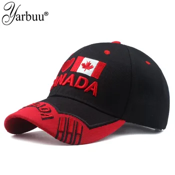 [YARBUU]2019 naujas mados prekės ženklo beisbolo kepuraitę Vėliava, Kanada Skrybėlę Reguliuojamas Snapback Mens Laišką Siuvinėjimo Beisbolo Kepurės