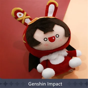 Genshin Poveikio Karšto Plushie Žaislas Gintaro Grafas Triušis 27cmhigh Minkštas Animacinių filmų Kimštiniai Žaislai, Žaidimas Genshin Poveikio Anime lėlės mergaitės berniukai