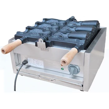 FY-1103B 220V Komercinės Paplotėliai Maker Atidaryti Per Deginimo Mašina | Elektros Žuvies Tortas Mašina | Ice Cream Per Deginimo Mašina