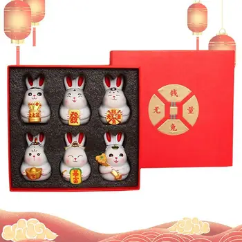 Kinų Naujieji Metai Apdaila Triušis Kinų Zodiako Metai Triušis Ornamentu Mažas Triušis Formų Šalies Reikmenys, Namų Desktop