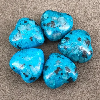 1,5 cm Gamtos Mėlynas Turkis Akmuo Kristalas Širdies Pakabučiai Mados Karoliukų, Skirta 