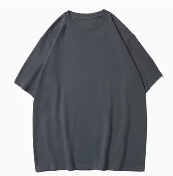 1963-29.88 Nauji Marškinėliai Vyrams Vasaros Lino Medvilnės trumpomis Rankovėmis Vyrų T-shirt Apvalus Kaklas Kvėpuojantis Minkštas