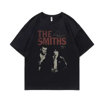 The Smiths Derliaus Spausdinti Marškinėlius Crewneck Vyrai Moterys Harajuku Britų Alternatyvaus Roko Grupė T-shirt Vyras Trumpas Rankovėmis Tee Mens Viršūnės