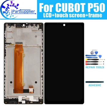 CUBOT P50 LCD Ekranas+Touch Ekranas skaitmeninis keitiklis +Rėmo Surinkimas 100% Originalus Naujas LCD+Touch skaitmeninis keitiklis skirtas CUBOT P50+Įrankiai