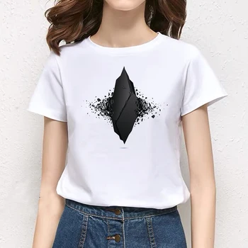 2022 Geometrijos Spausdinami O-kaklo Pigūs Tee Atsitiktinis Mados Marškinėlius Vasaros Harajuku Estetika trumpomis Rankovėmis T-shirt