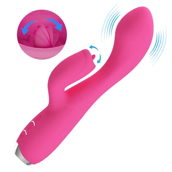 12 Dažnio Vibracijos sūpynės Dual Motor Massager Klitorio vibratorius G Spot Stimuliatorius dildo Erotiniai Suaugusiųjų žaislai, Sekso Žaislai, Moteris
