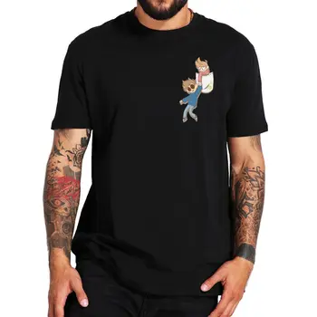 Juokinga Padeda Tom Eddsworld Marškinėliai Britų Anime Gerbėjų Vyrų Drabužiai Pagrindinio Vasaros 100% Medvilnės Premium marškinėliai EU Dydis
