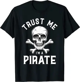 NAUJA Trust Me Im Piratų Juokinga Juokinga Vyrų Marškinėliai Streetwear Harajuku T-marškinėliai Vyrams Tumblr Tshirts Derliaus Atsitiktinis Marškinėlius