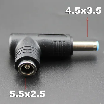 1pcs 5.5x2.5mm Female Jack 4,5*3.0 mm Male Plug DC Maitinimo Jungties, Adapteris 4.5x3.0: 5.5x2.5 Elektros Lizdą Ma-1208