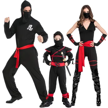 Helovinas akli kariai kostiumas vaidmuo žaisti black ninja kostiumas etape kostiumas meilužis Ninja