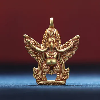 4.8 cm Retro Stiliaus Roc Garuda Aukso Paukščių Sparnai Vario Išskirtinį 4.8 cm Karoliai Laimingas Amuletas, Talismanas Palaima Pakabukas