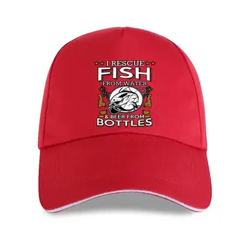 naujoji bžūp skrybėlę I Gelbėti Žuvis Nuo Vandens, Alaus Iš Butelių Unisex Beisbolo kepuraitę 2021 Juokinga