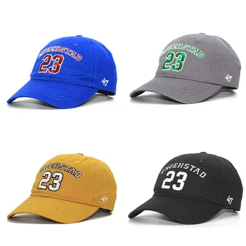 Atsitiktinis Skaičius 23 Siuvinėjimo Beisbolo Kepuraitę Moterų Reguliuojamas Hip-Hop Skrybėlę Vyrų Lenkti Kraštų Snapback Kepurės 6 Plokštės Sunkvežimio Vairuotojas Hat