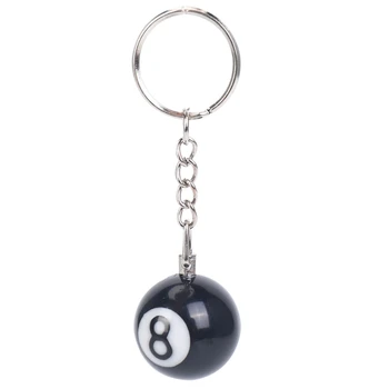 2x biliardo kamuolys key chain raktų žiedas laimingas, No. 8