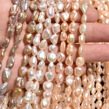 Stiprus Šviesos Natūralių Gėlavandenių Perlų Prarasti Karoliukai 